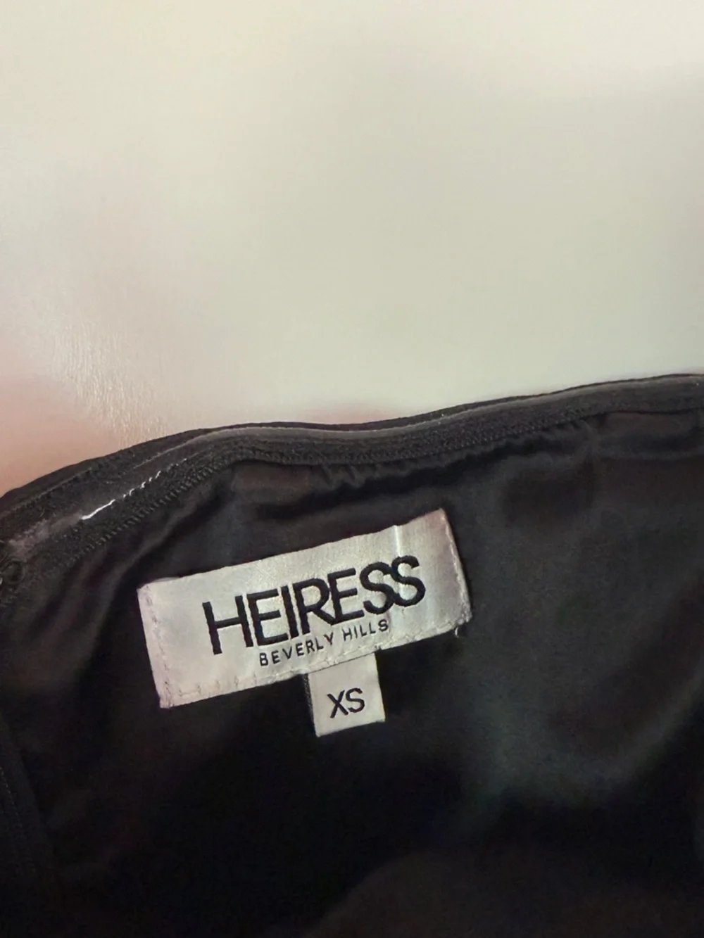 Heiress Beverly Hills Black Wavy Strapless Corset A-Line Mini Dress - Picture 6 of 6